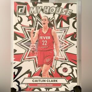 Caitlin Clark Basketball Card My House No 4 Indiana Fever WNBA